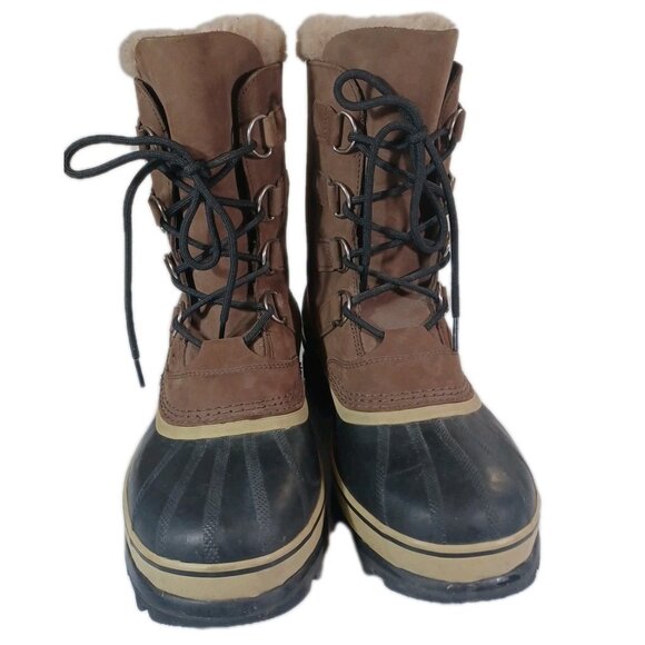 Sorel Caribou Suede Waterproof Wool Pac Boot - Size 11 - Vintage Excellent! - Picture 6 of 12